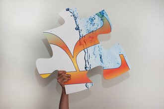 XXL Bedrucktes Puzzle - Aussenbereich